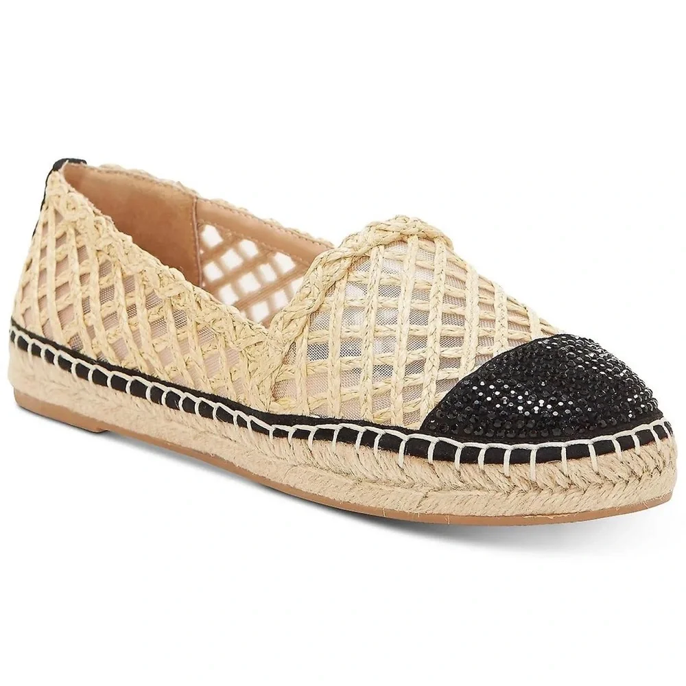 INC‎ Corvina Capped-Toe Woven Espadrille Flats